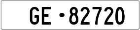 Trailer License Plate